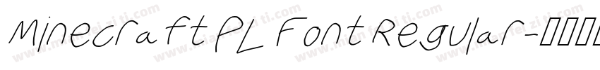 Minecraft PL Font Regular字体转换